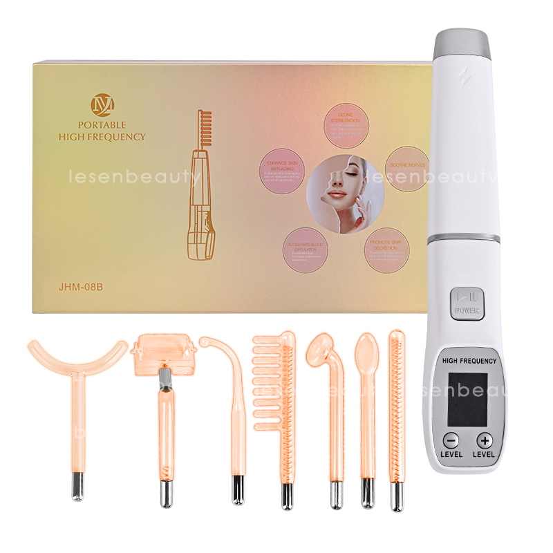High Frequency Wand Facial Machine Neon - Appareil de thérapie faciale haute fréquence