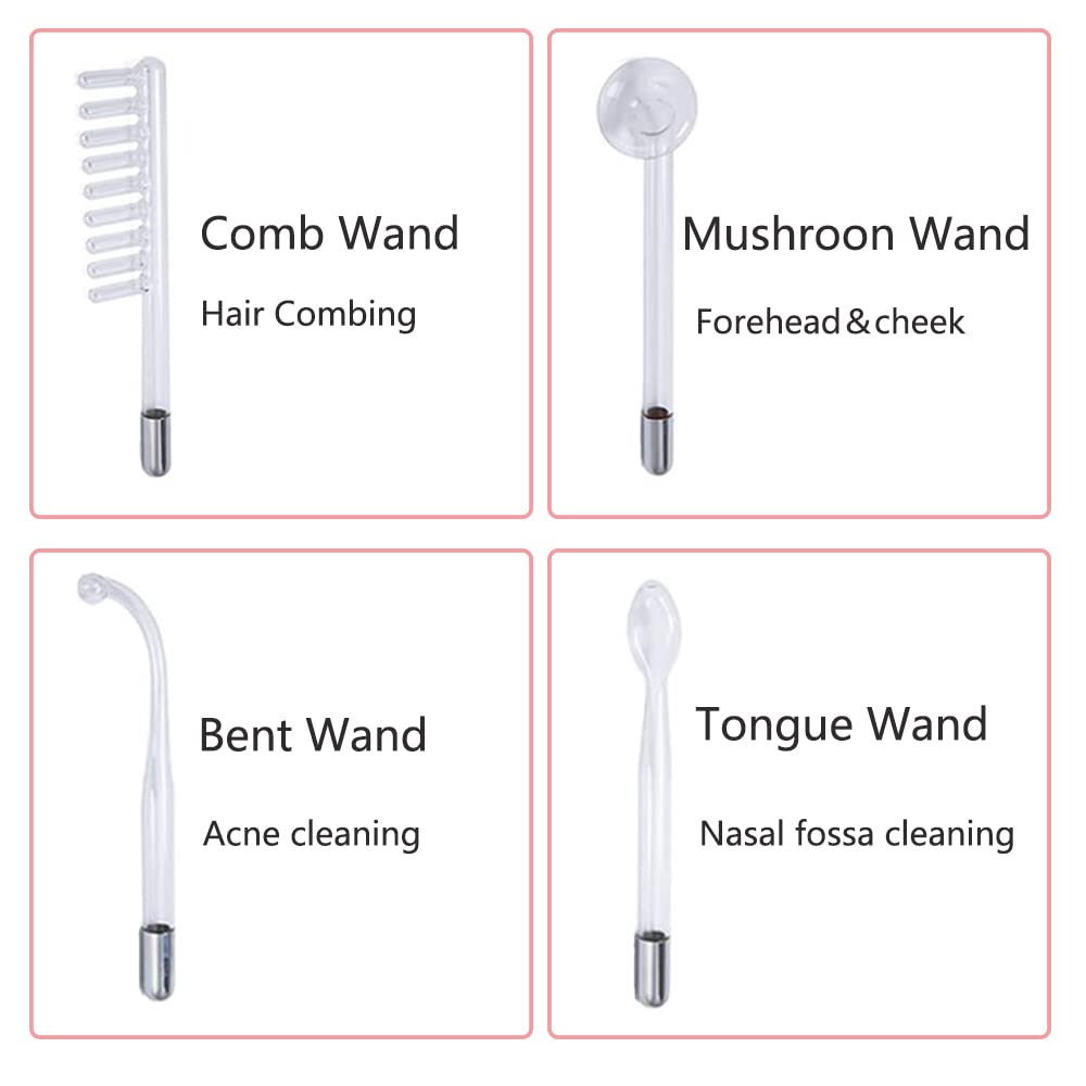 High Frequency Wand Facial Machine Neon - Appareil de beauté pour usage domestique,
