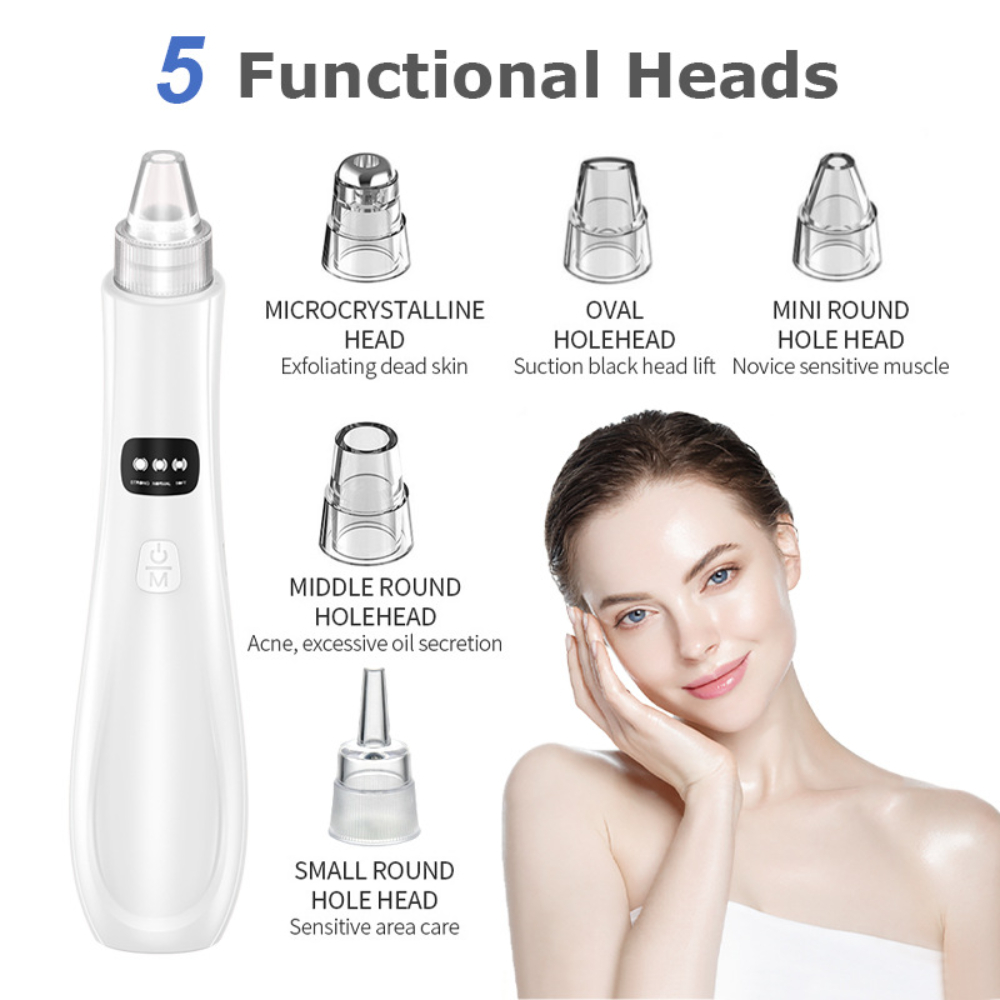 Blackhead Remover Vacuum Suction - Dissolvant électrique de points noirs, 3