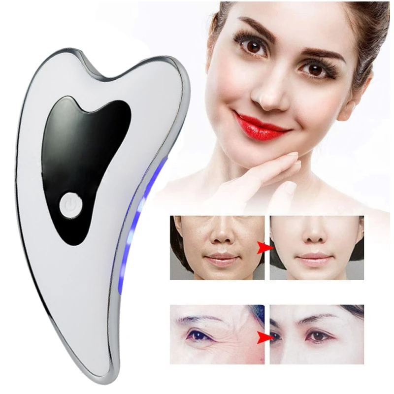 Microcurrent Face Massager Gua Sha - Machine de lifting du visage à