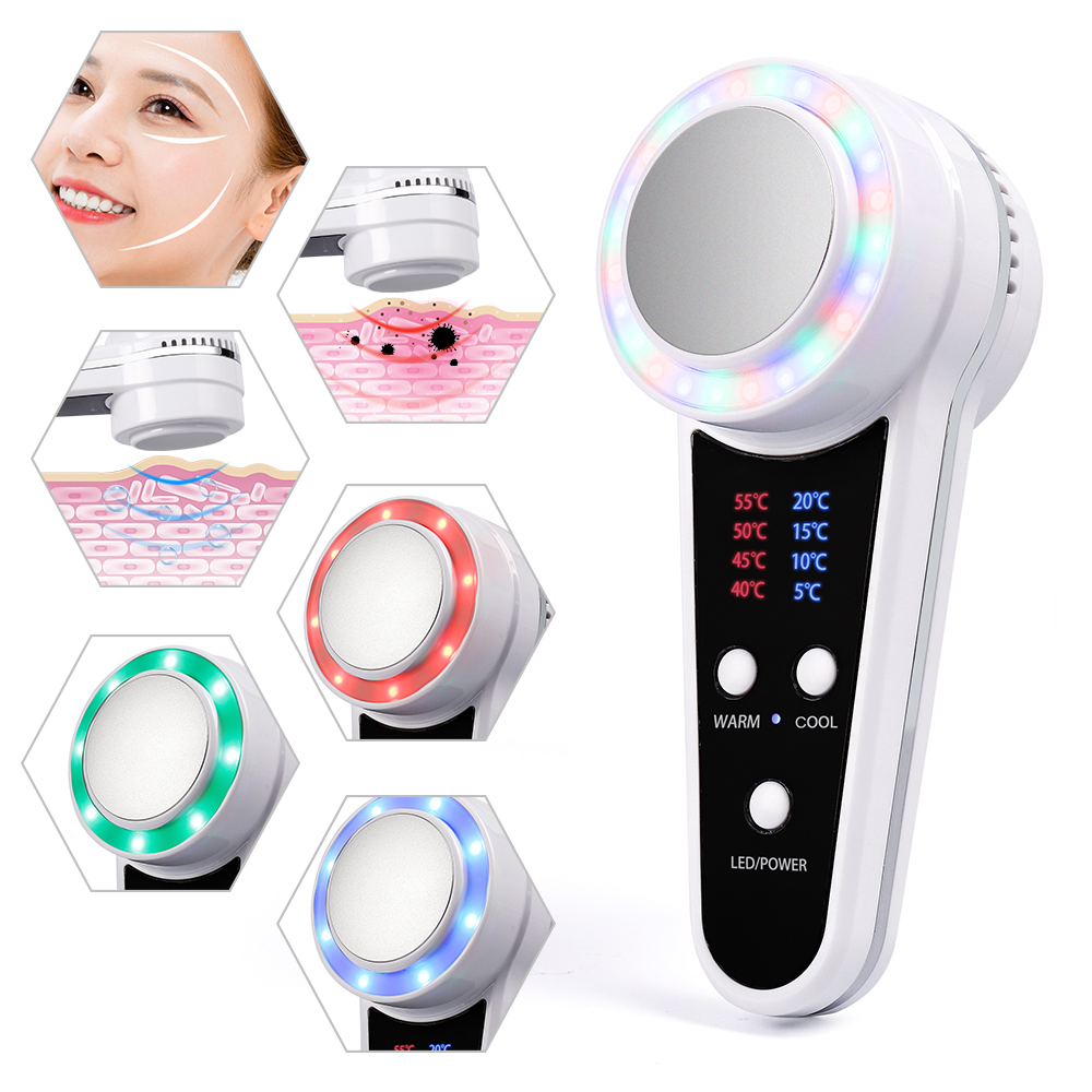 Cold Warm Hammer Facial Machine - Appareil de cryothérapie à marteau chaud