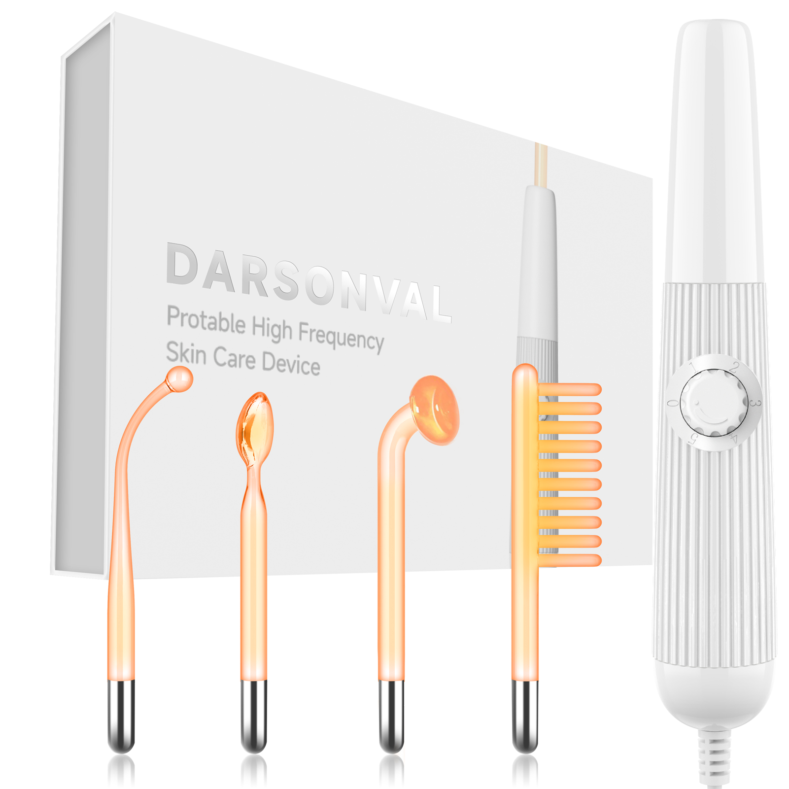 High Frequency Wand Facial Machine Neon - Appareil à électrodes haute fréquence DARSONVAL,