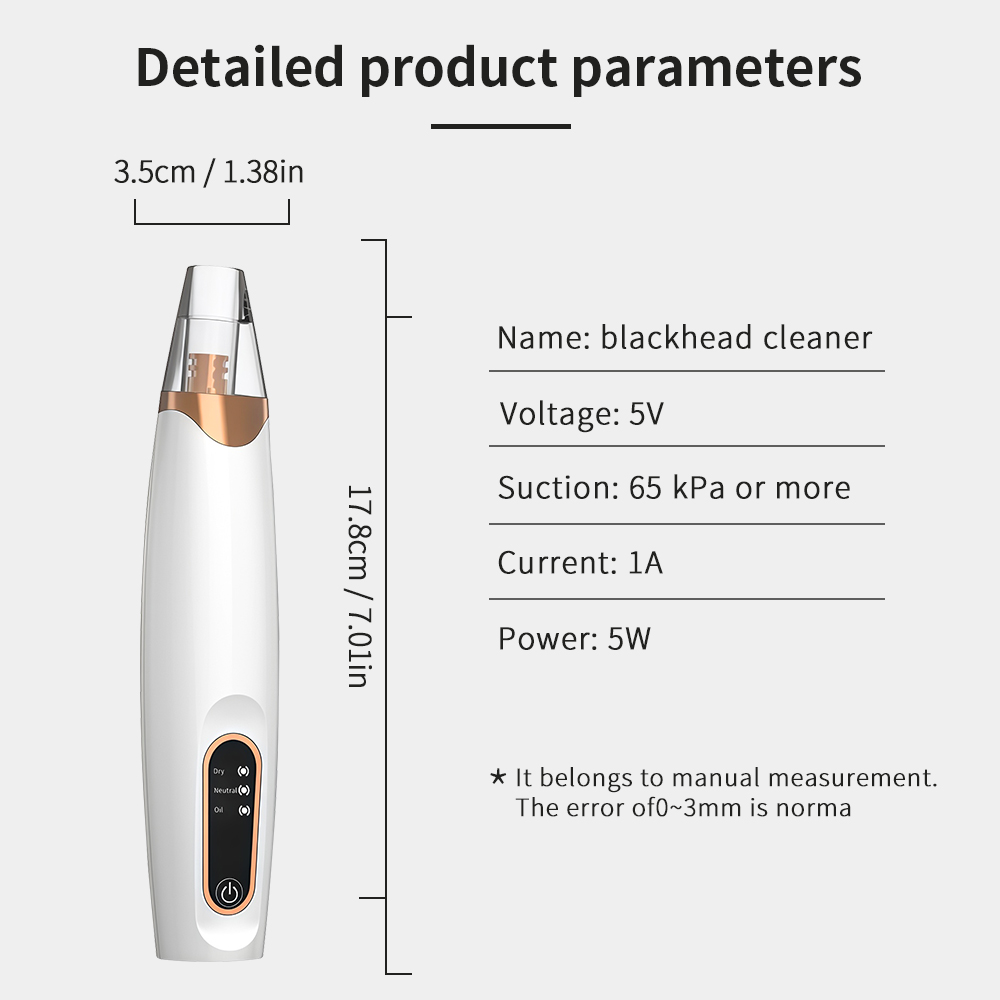 Aspirateur électrique pour poi - Blackhead Remover Vacuum Suction avis et prix