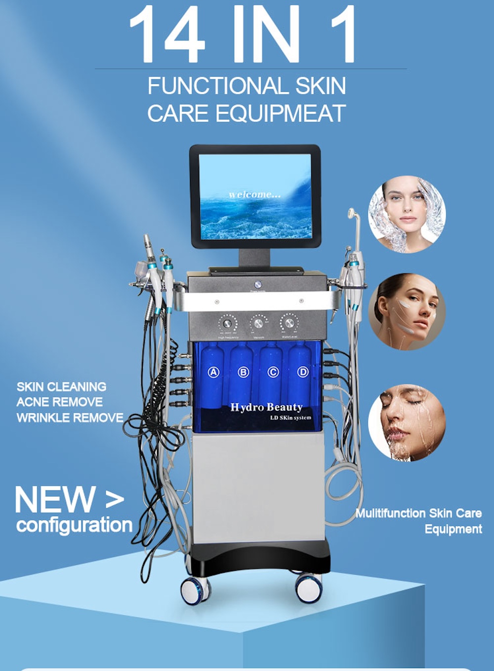 Appareil de dermabrasion multi - Hydra Dermabrasion Aqua Peel Machine avis et prix