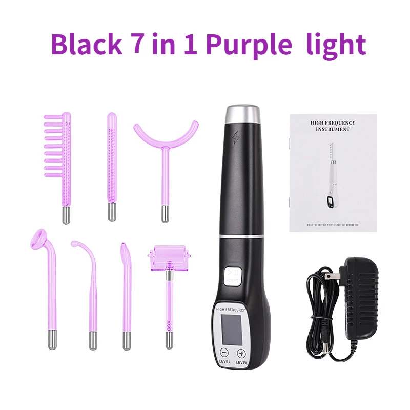 Appareil 7-en-1 pour les cheve - High Frequency Wand Facial Machine Neon avis et prix