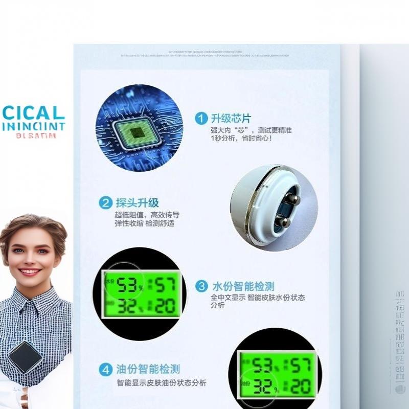 Analyseur de peau portable et  - Skin Moisture Analyzer Digital Detector avis et prix