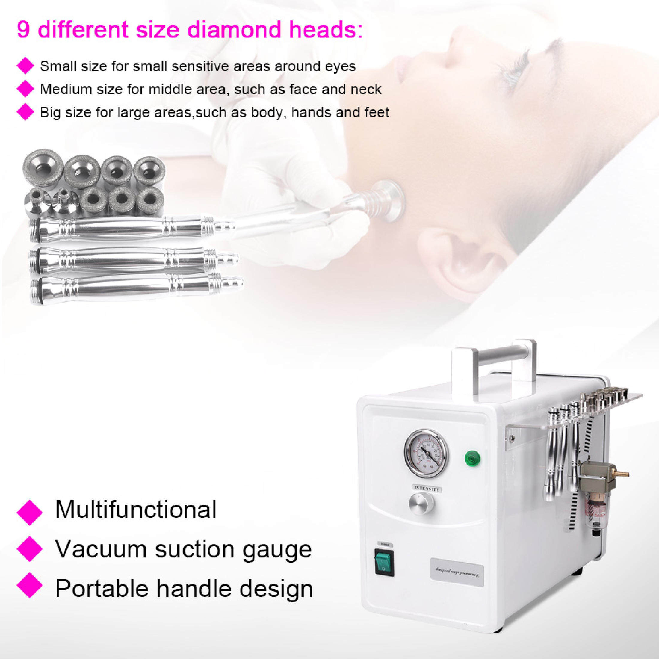 Appareil de microdermabrasion  - Diamond Microdermabrasion Machine 3 In 1 avis et prix