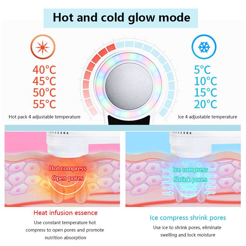 Appareil de cryothérapie pour  - Cold Warm Hammer Facial Machine avis et prix