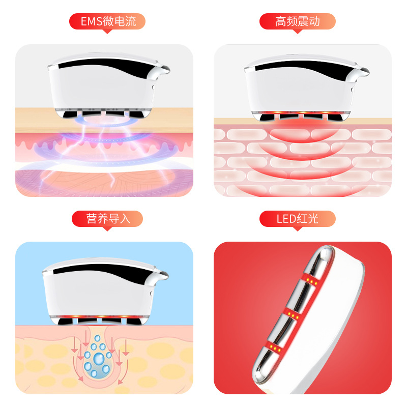 Appareil d'introduction de mas - Microcurrent Face Massager Gua Sha avis et prix