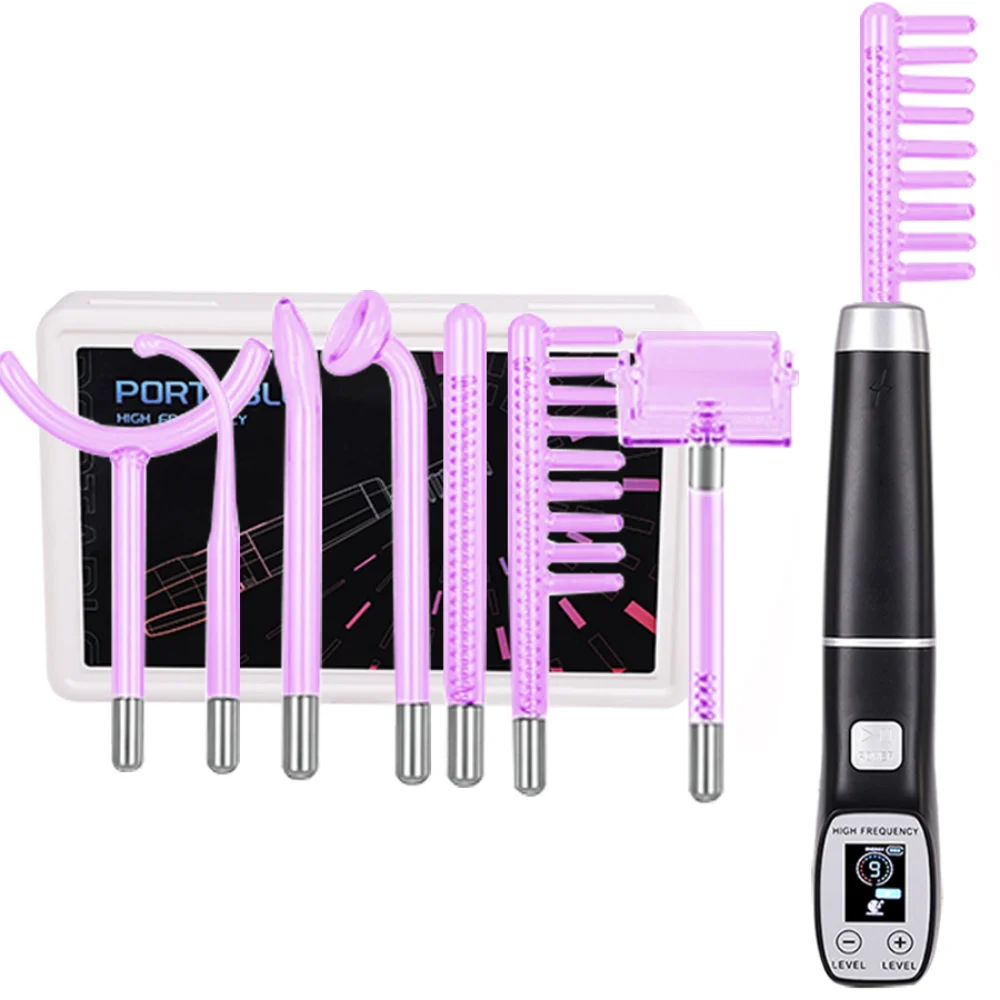Appareil de massage facial pou - High Frequency Wand Facial Machine Neon avis et prix