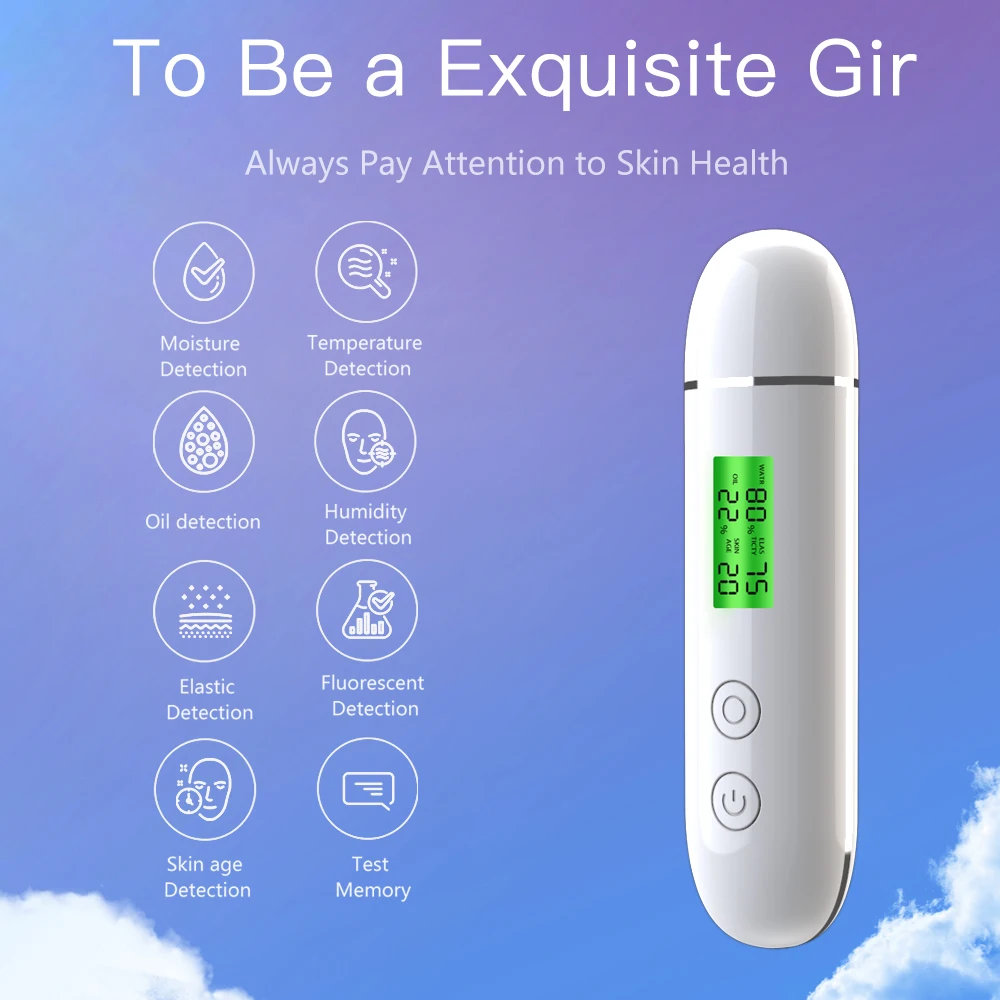 Analyseur de peau Portable et  - Skin Moisture Analyzer Digital Detector avis et prix