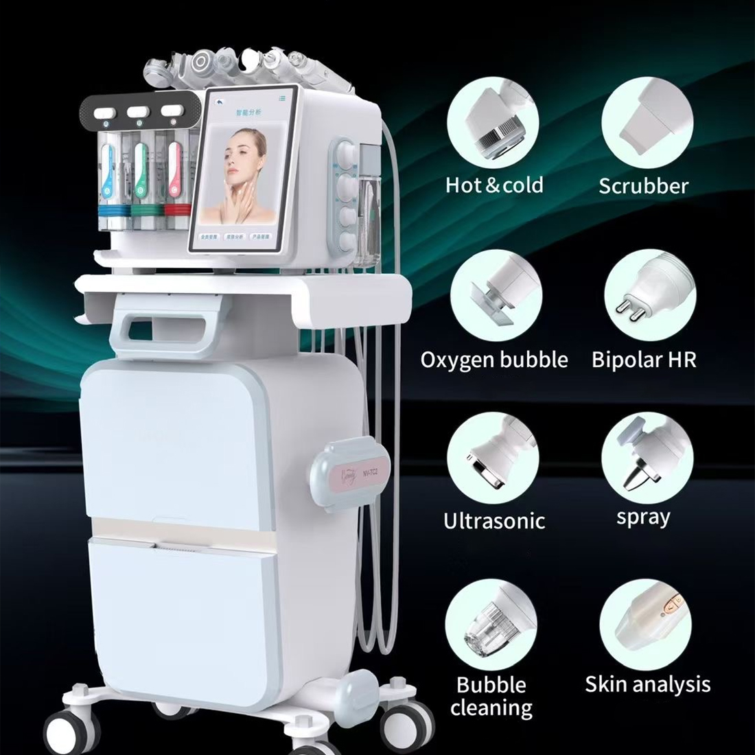 Appareil Facial Ultrasonique D - Cold Warm Hammer Facial Machine avis et prix