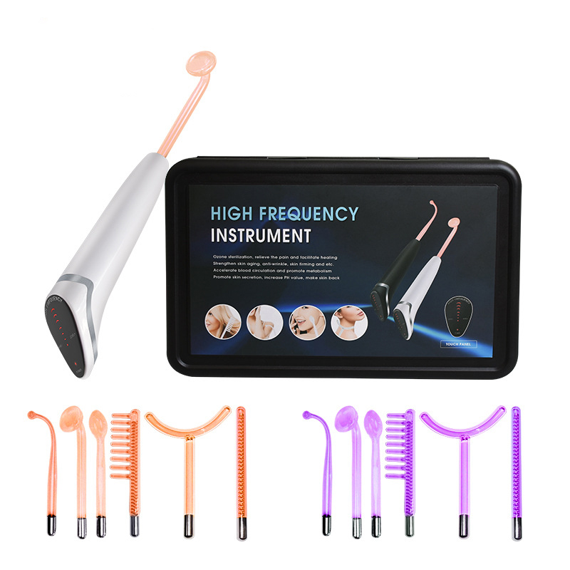 Électrodes d'étincelle 6 en 1, - High Frequency Wand Facial Machine Neon avis et prix
