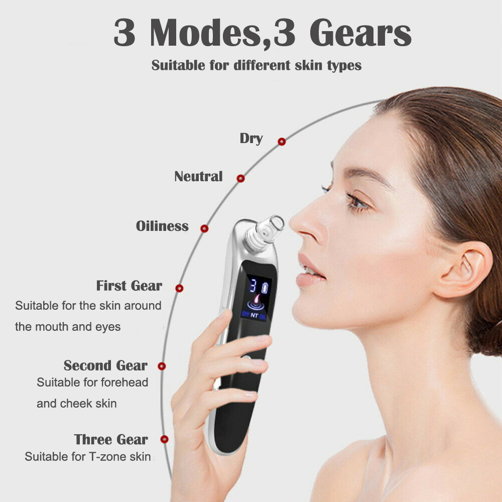 Extracteur de points noirs éle - Blackhead Remover Vacuum Suction avis et prix