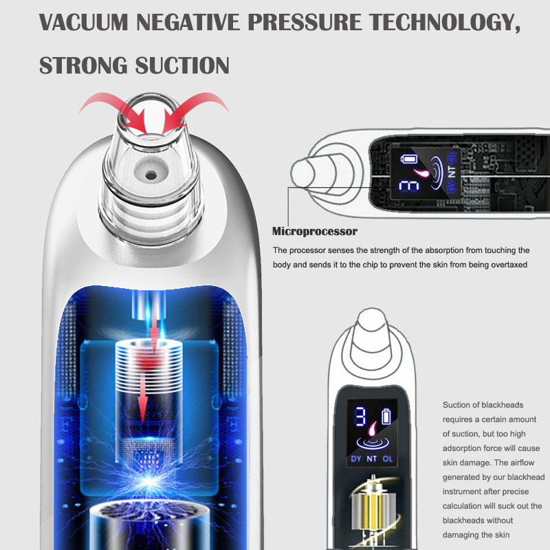 Extracteur de points noirs éle - Blackhead Remover Vacuum Suction avis et prix