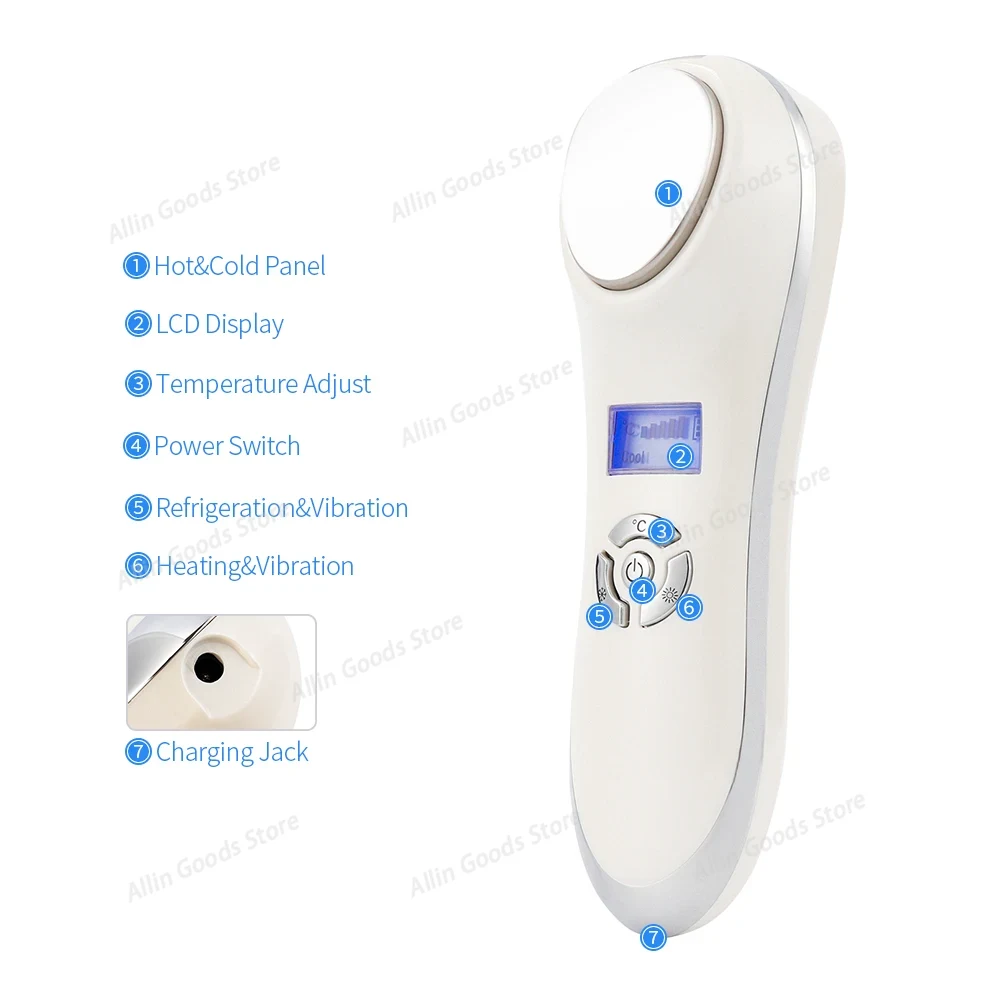 Appareil de beauté chaud et fr - Cold Warm Hammer Facial Machine avis et prix