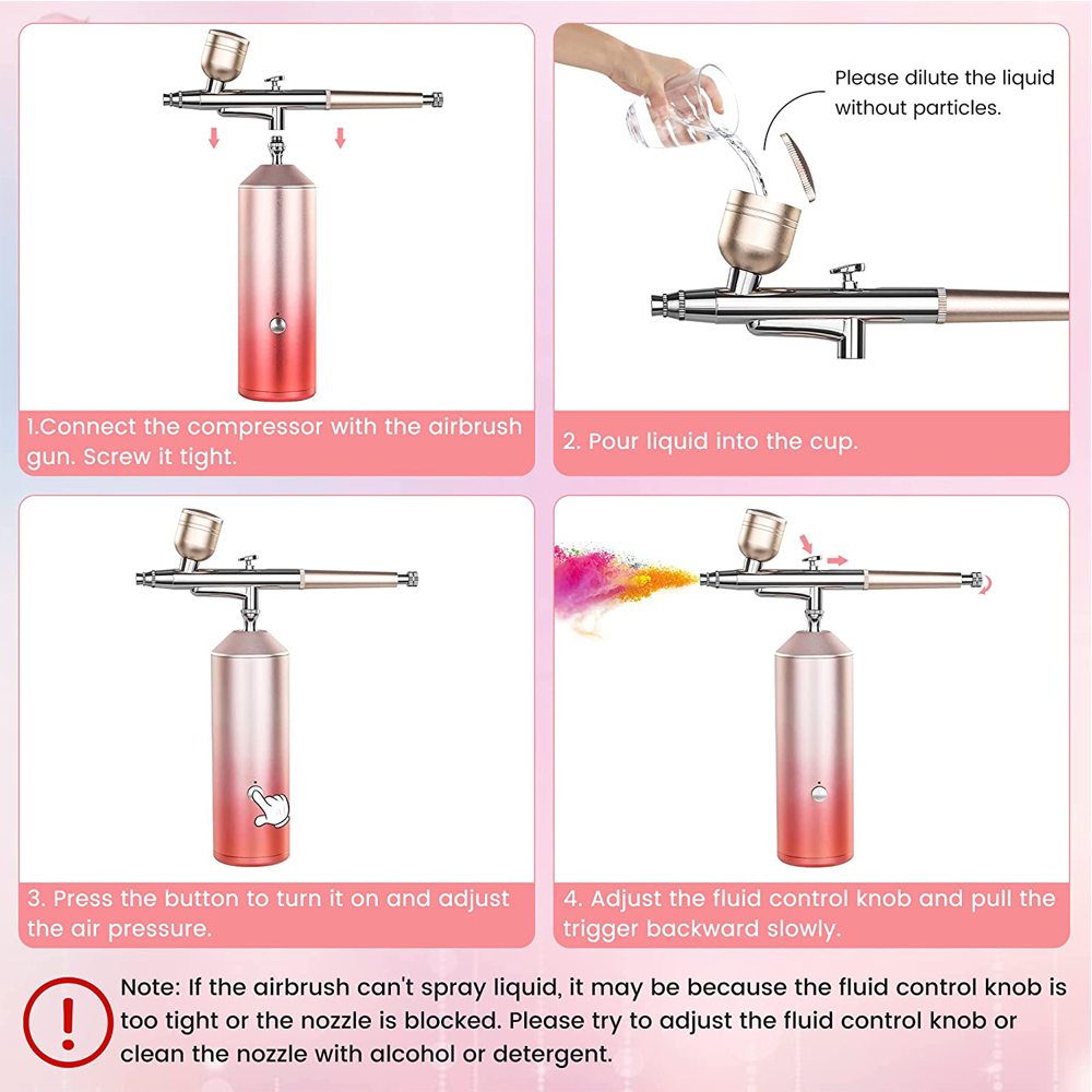 AOKO-Kit de compresseur d'air  - Oxygen Spray Gun Facial Injector avis et prix